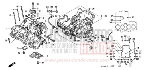 CARTER MOTEUR CB750F2T de 1996